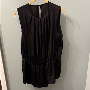 Doncaster Black Pleated Sleeveless Blouse